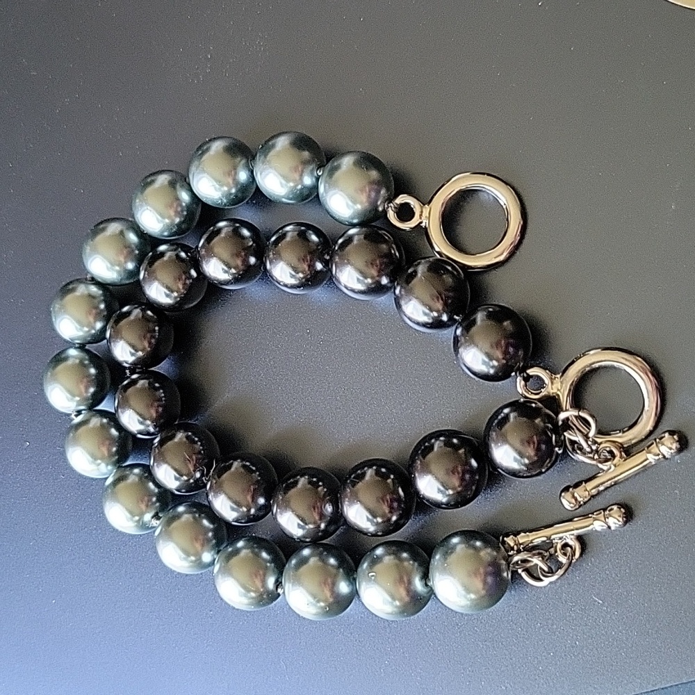 Set of TWO Faux Pearl Bracelet